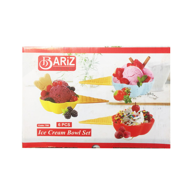 بستنی خوری باریز مدل بستنی قیفی کد 30 مجموعه 6 عددی بستنی خوری باریز مدل بستنی قیفی کد 30 مجموعه 6 عددی