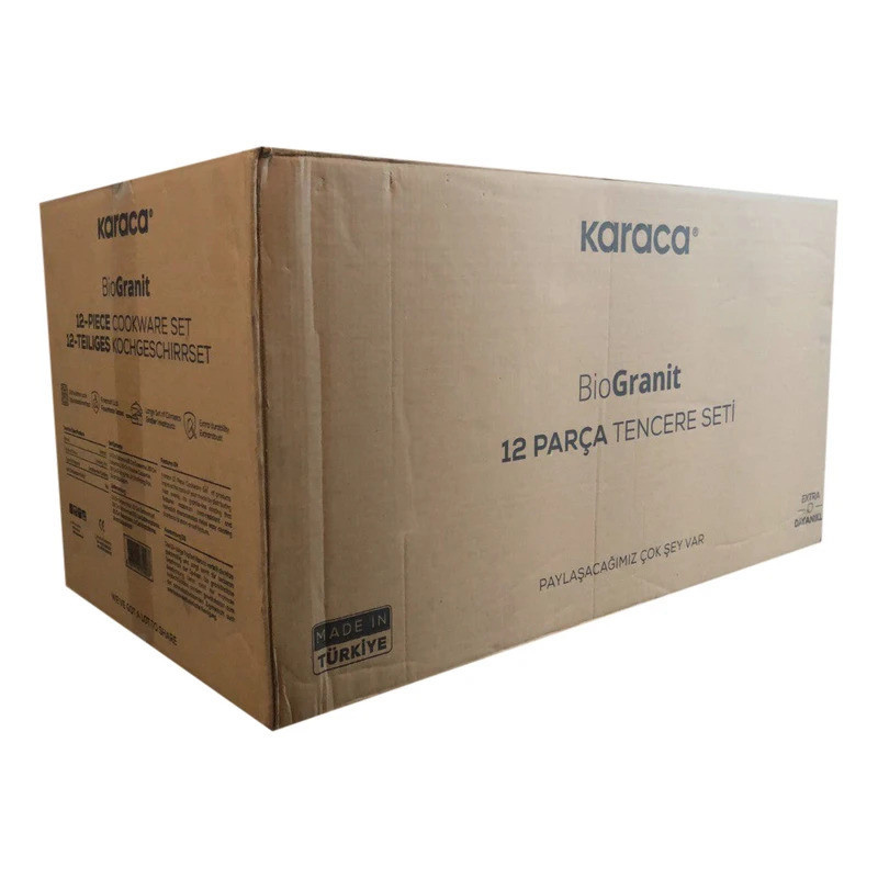 سرویس قابلمه و تابه بیوگرانیتی 12 پارچه کاراجا مدل Biogold سرویس قابلمه و تابه بیوگرانیتی 12 پارچه کاراجا مدل Biogold