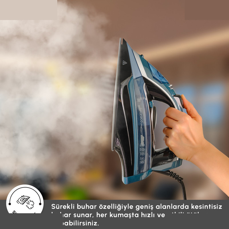 اتو بخار 3000 وات کاراجا مدل Vantuz Ultrasteam اتو بخار 3000 وات کاراجا مدل Vantuz Ultrasteam