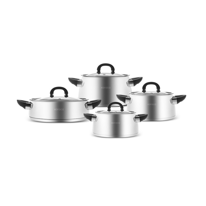 سرویس قابلمه استیل 8 پارچه کاراجا مدل Tokyo New PowerSteel سرویس قابلمه استیل 8 پارچه کاراجا مدل Tokyo New PowerSteel