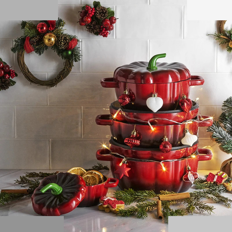 قابلمه بایوگرانیتی کاراجا مدل Tomato سایز 16 قابلمه بایوگرانیتی کاراجا مدل Tomato سایز 16