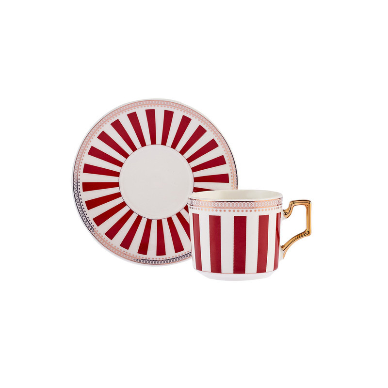 سرویس قهوه خوری 12 پارچه 6 نفره کاراجا مدل Jolly Red سرویس قهوه خوری 12 پارچه 6 نفره کاراجا مدل Jolly Red