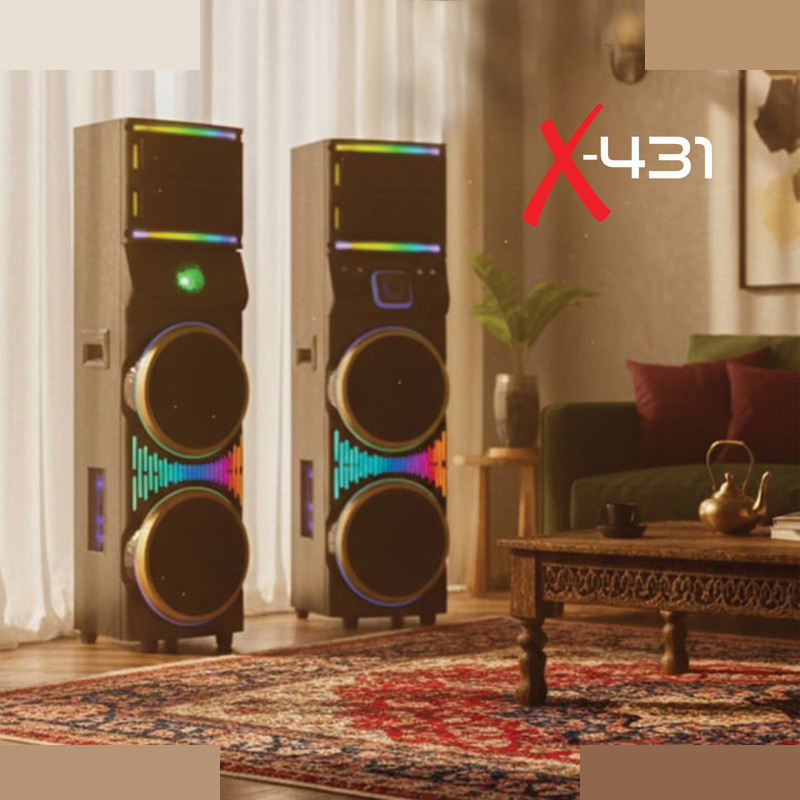 پخش کننده خانگی دو قلو میکرولب مدل DJ-X431 پخش کننده خانگی دو قلو میکرولب مدل DJ-X431