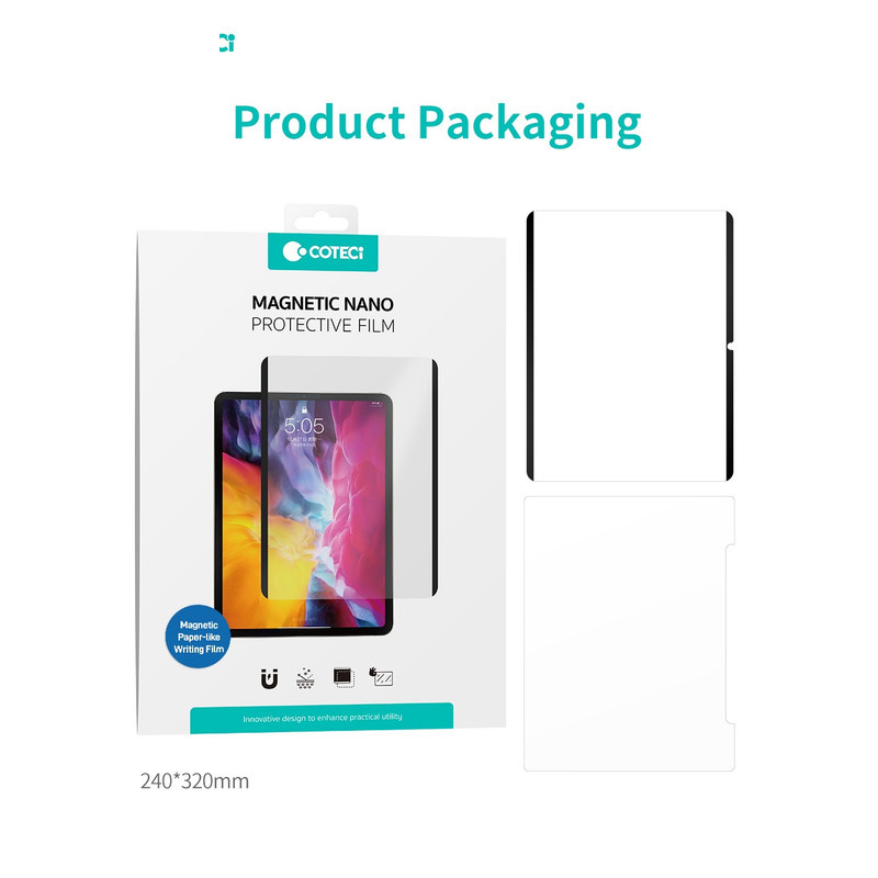 محافظ صفحه نمایش حریم شخصی کوتتسی مدل IP-079 مناسب برای تبلت اپل iPad Pro 11(M4) اینچی