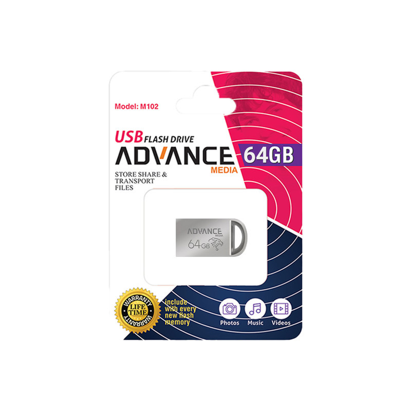 فلش مموری ادونس مدل M-102 ظرفیت 64 گیگابایت با رابط USB فلش مموری ادونس مدل M-102 ظرفیت 64 گیگابایت با رابط USB