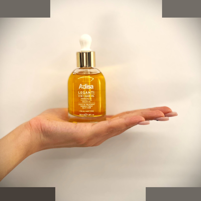 روغن مو آدیسا مدل leganti مناسب برای انواع مو حجم 50 میلی لیتر روغن مو آدیسا مدل leganti مناسب برای انواع مو حجم 50 میلی لیتر