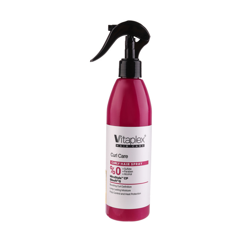 اسپری آبرسان ویتاپلکس مدل CURL CARE مناسب برای موهای فر حجم 300 میلیلیتر اسپری آبرسان ویتاپلکس مدل CURL CARE مناسب برای موهای فر حجم 300 میلیلیتر