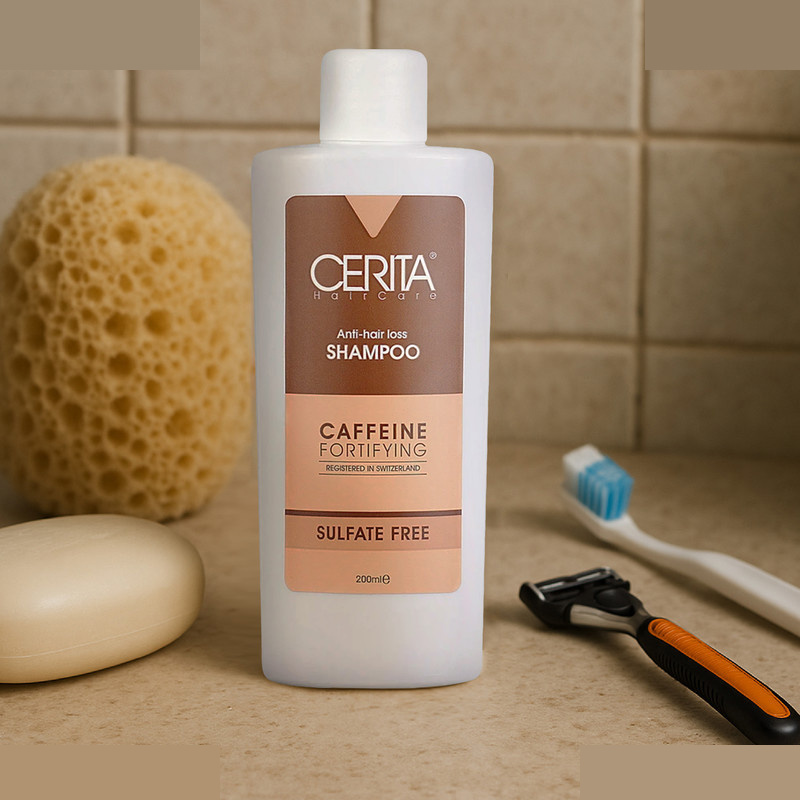 شامپو تقویت کننده و ضد ریزش مو سریتا مدل Caffein حجم 200 میلی لیتر شامپو تقویت کننده و ضد ریزش مو سریتا مدل Caffein حجم 200 میلی لیتر