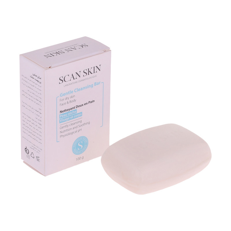 پن شستشو صورت و بدن اسکن اسکین مدل GENTLE وزن 100 گرم پن شستشو صورت و بدن اسکن اسکین مدل GENTLE وزن 100 گرم