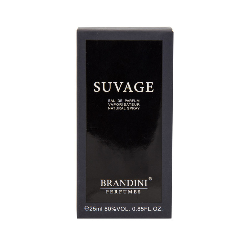 عطر جیبی مردانه برندینی مدل Suvage حجم 25 میلی لیتر عطر جیبی مردانه برندینی مدل Suvage حجم 25 میلی لیتر