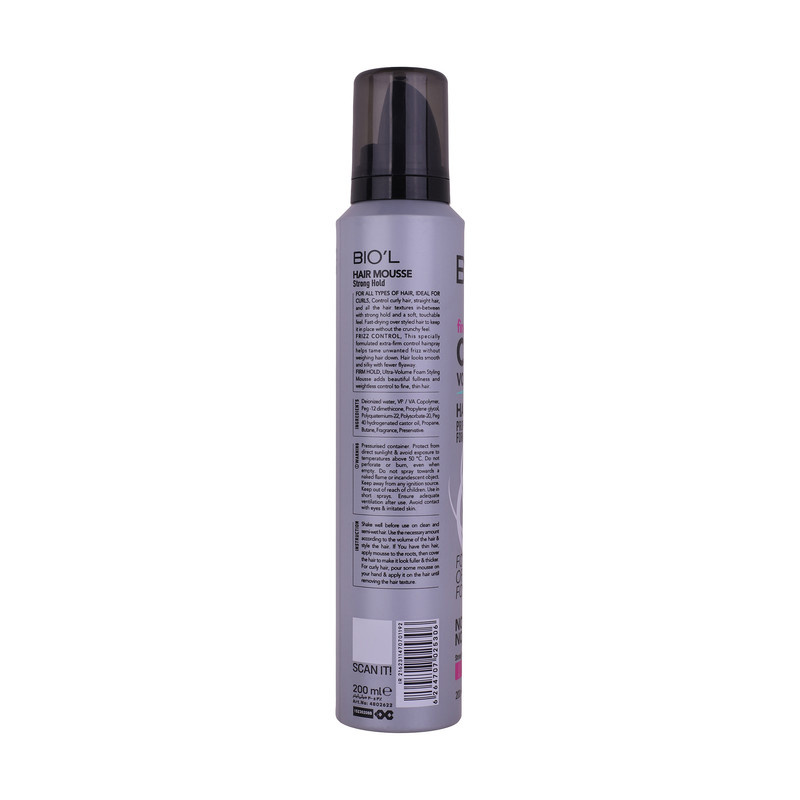 موس مو بیول مدل 4 FINE CURLS مناسب موهای فر حجم 200 میلی لیتر موس مو بیول مدل 4 FINE CURLS مناسب موهای فر حجم 200 میلی لیتر