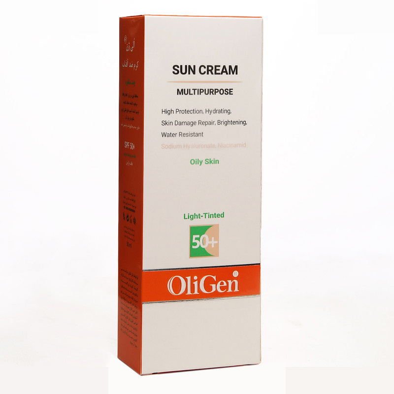 کرم ضد آفتاب رنگی الی ژن SPF 50 مدل L_T_O مناسب پوست های چرب حجم 50 میلیلیتر کرم ضد آفتاب رنگی الی ژن SPF 50 مدل L_T_O مناسب پوست های چرب حجم 50 میلیلیتر