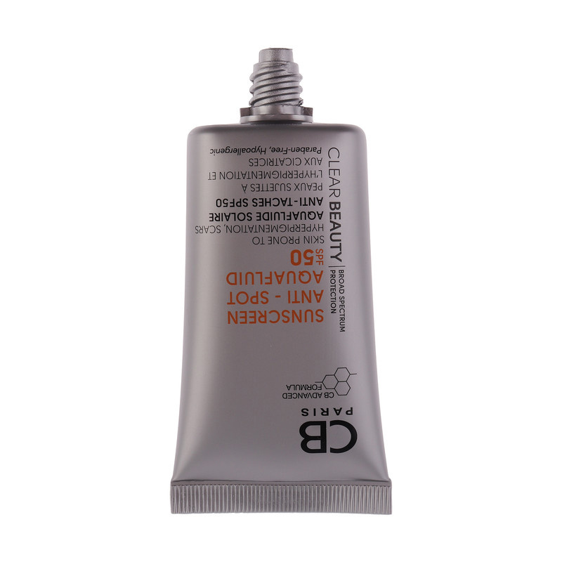فلوئید ضد آفتاب بدون رنگ سی بی پاریس spf50 مدل Anti-Spot محافظ UVAUVB مناسب پوست های حساس و آکنه دار حجم 40 میلی لیتر فلوئید ضد آفتاب بدون رنگ سی بی پاریس spf50 مدل Anti-Spot محافظ UVAUVB مناسب پوست های حساس و آکنه دار حجم 40 میلی لیتر