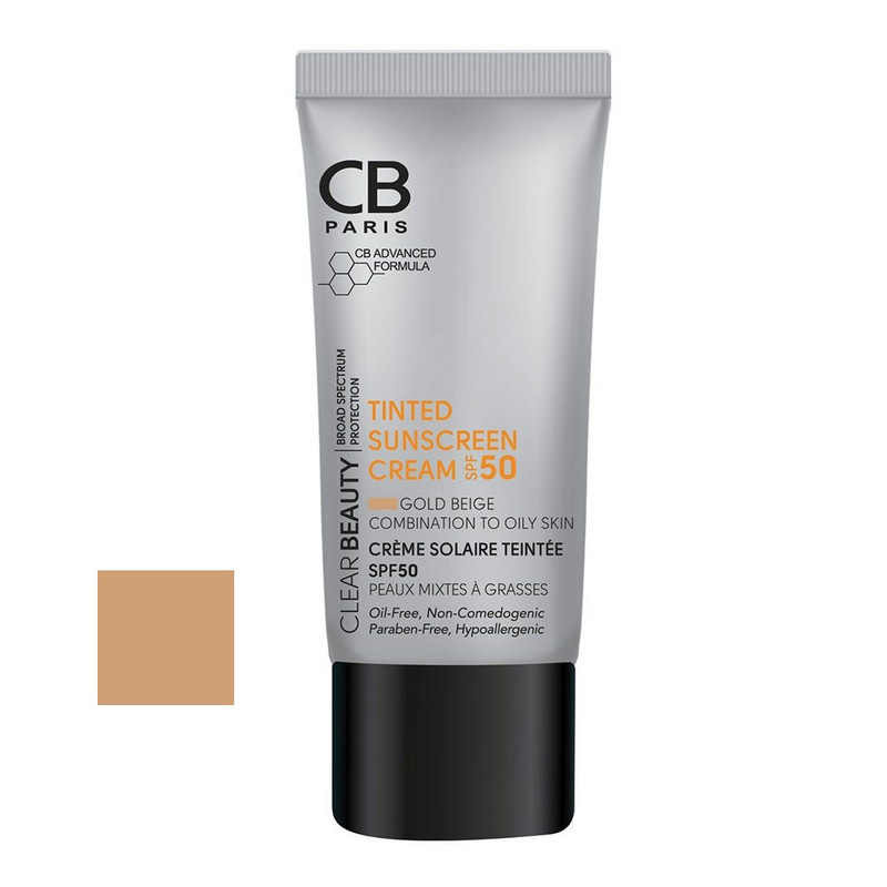 کرم ضد آفتاب رنگی سی بی پاریس SPF 50 مدل 01 مناسب پوست های چرب حجم 40 میلیلیتر کرم ضد آفتاب رنگی سی بی پاریس SPF 50 مدل 01 مناسب پوست های چرب حجم 40 میلیلیتر