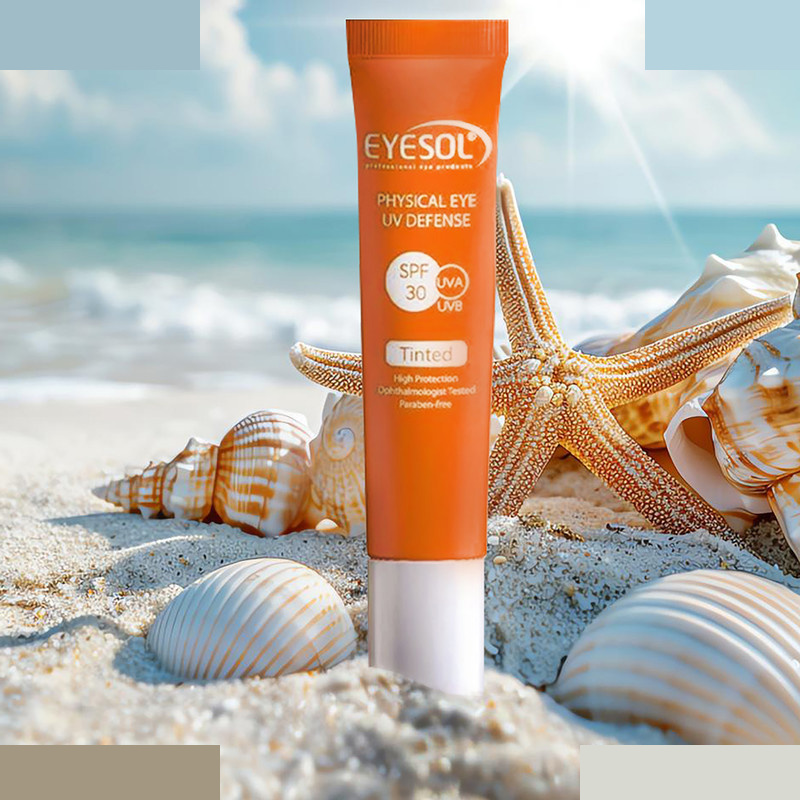کرم ضد آفتاب رنگی دور چشم آیسول SPF 30 مدل TINTED مناسب برای انواع پوست حجم 15 میلیلیتر
