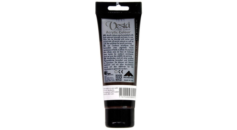 رنگ اکریلیک وستا مدل 03 Burnt Umber حجم 75 میلی لیتر رنگ اکریلیک وستا مدل 03 Burnt Umber حجم 75 میلی لیتر