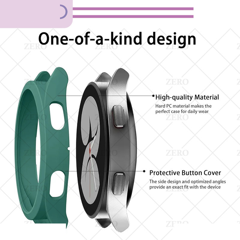 کاور زیرو مدل PC-Bump-ZR مناسب برای ساعت هوشمند سامسونگ Galaxy Watch 4 Classic 46mm به همراه محافظ صفحه نمایش