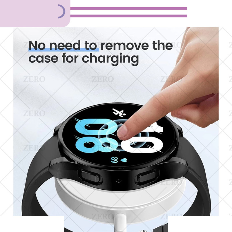 کاور زیرو مدل PC-Bumper-ZR مناسب برای ساعت هوشمند سامسونگ Galaxy Watch 5 40mm به همراه محافظ صفحه نمایش