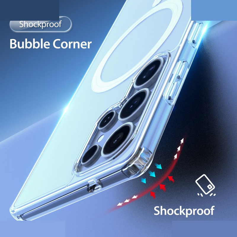 کاور ام گلس مدل Transparent Magsafe MG مناسب برای گوشی موبایل سامسونگ Galaxy S25 Ultra کاور ام گلس مدل Transparent Magsafe MG مناسب برای گوشی موبایل سامسونگ Galaxy S25 Ultra