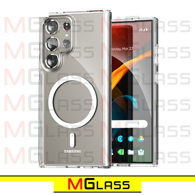 کاور ام گلس مدل Clear-Magsafe-MG مناسب برای گوشی موبایل سامسونگ Galaxy S24 Ultra کاور ام گلس مدل Clear-Magsafe-MG مناسب برای گوشی موبایل سامسونگ Galaxy S24 Ultra