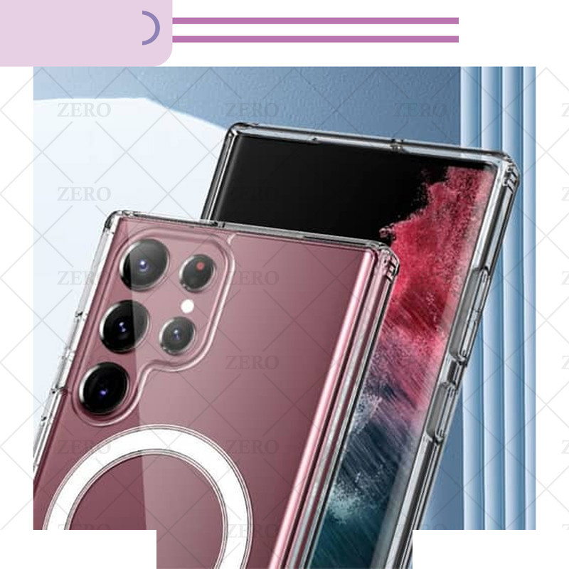 کاور زیرو مدل Clear-Magsafe-ZR مناسب برای گوشی موبایل سامسونگ Galaxy S24 Ultra کاور زیرو مدل Clear-Magsafe-ZR مناسب برای گوشی موبایل سامسونگ Galaxy S24 Ultra