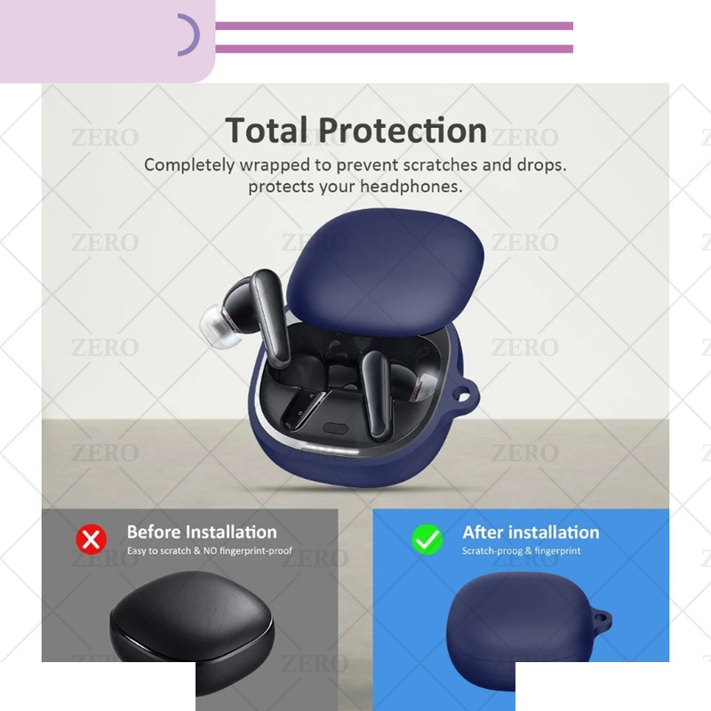 کاور زیرو مدل Silicon-ZR مناسب برای کیس هدفون بی سیم انکر Liberty Air 2 Pro کاور زیرو مدل Silicon-ZR مناسب برای کیس هدفون بی سیم انکر Liberty Air 2 Pro