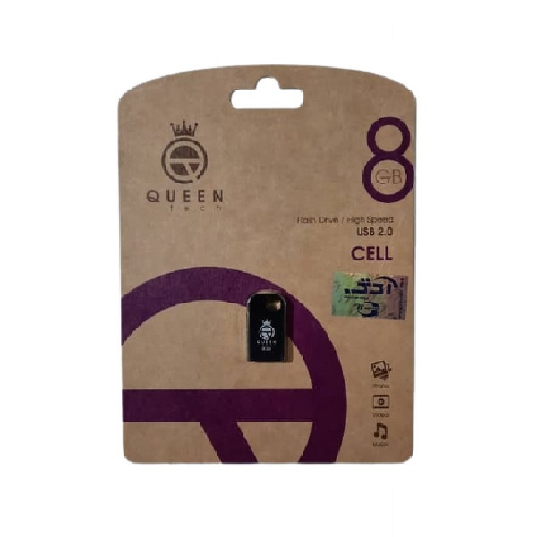 فلش مموری کویین تک (Queen Tech) مدل Cell ظرفیت 8 گیگابایت فلش مموری کویین تک (Queen Tech) مدل Cell ظرفیت 8 گیگابایت