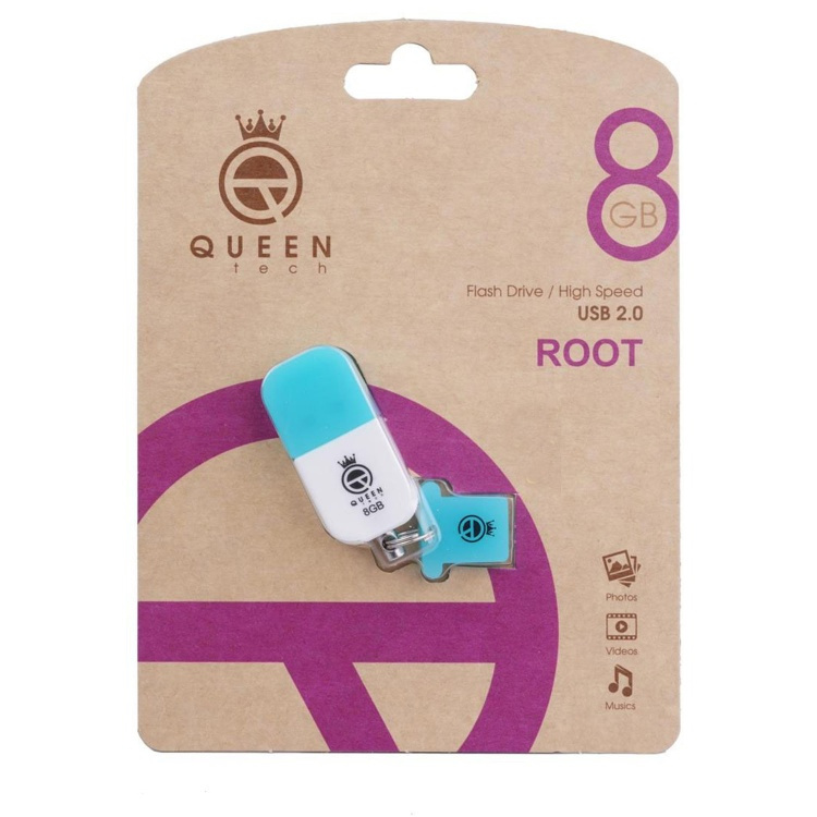 فلش مموری کویین تک مدل ROOT ظرفیت 8گیگابایت فلش مموری کویین تک مدل ROOT ظرفیت 8گیگابایت