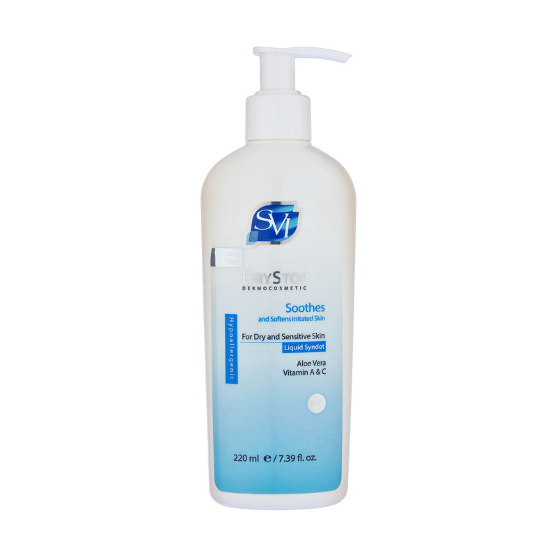 مایع شوینده صورت زنانه اس وی آی مدل DRYSTOP مناسب پوست خشک و حساس حجم 220 میلی لیتر مایع شوینده صورت زنانه اس وی آی مدل DRYSTOP مناسب پوست خشک و حساس حجم 220 میلی لیتر