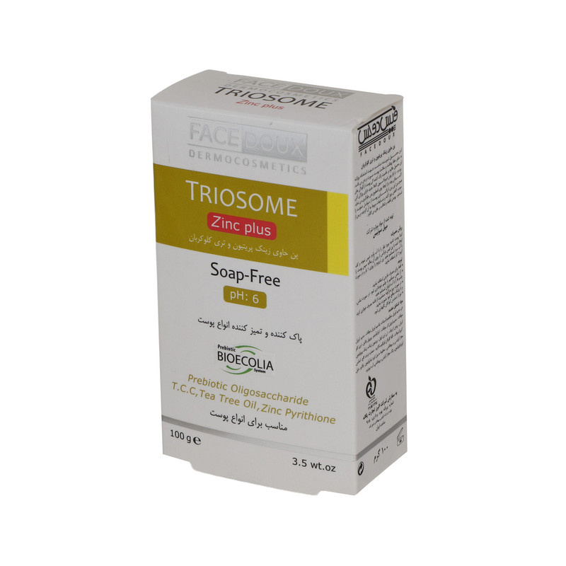 پن ضد باکتری فیس دوکس مدل Triosome وزن ۱۰۰ گرم پن ضد باکتری فیس دوکس مدل Triosome وزن ۱۰۰ گرم