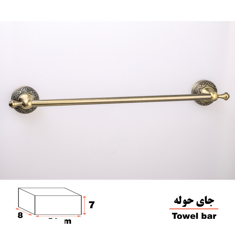 آویز حوله دلفین مدل 52 AB L آویز حوله دلفین مدل 52 AB L