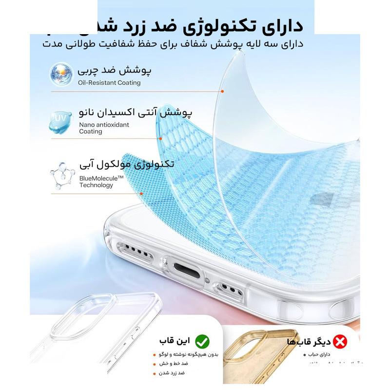 کاور واوی مدل Anti Yellowing مناسب برای گوشی موبایل اپل iPhone 17 کاور واوی مدل Anti Yellowing مناسب برای گوشی موبایل اپل iPhone 17