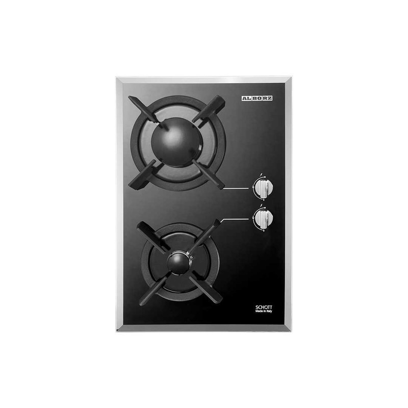 اجاق گاز صفحه ای دو شعله استیل البرز مدل G-2302 اجاق گاز صفحه ای دو شعله استیل البرز مدل G-2302