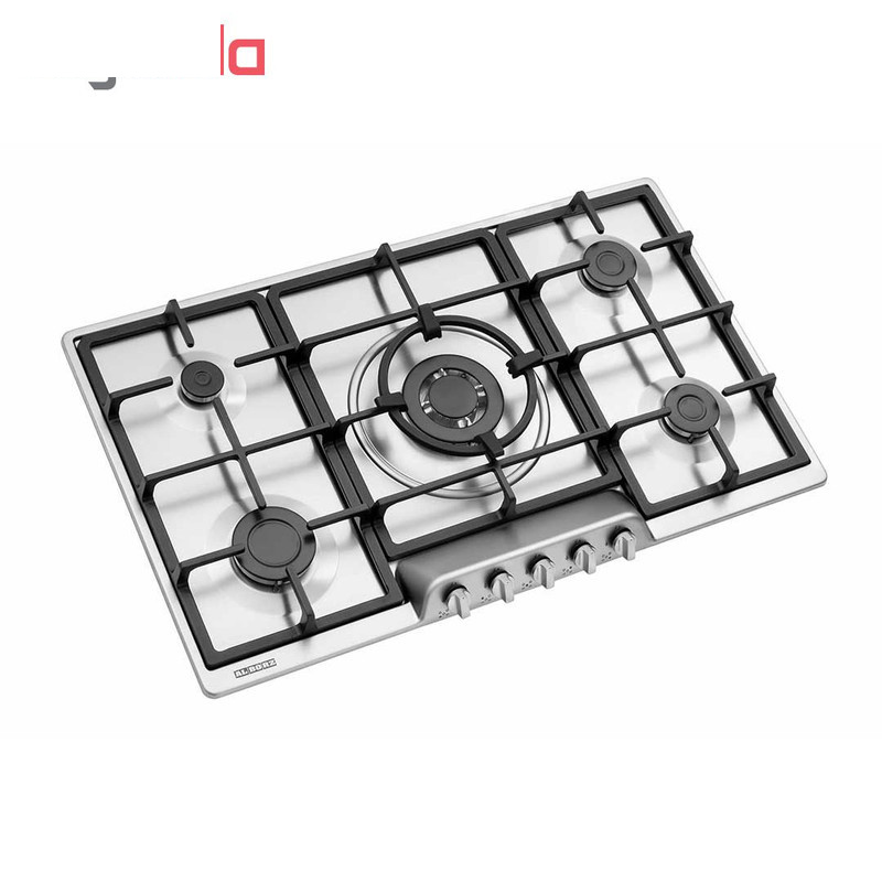 اجاق گاز صفحه ای پنج شعله استیل البرز مدل S-5957i اجاق گاز صفحه ای پنج شعله استیل البرز مدل S-5957i