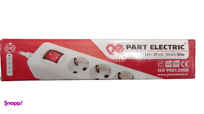چند راهی پارت الکتریک کابل 1٫8 متری مدل نیک سرامیکی چند راهی پارت الکتریک کابل 1٫8 متری مدل نیک سرامیکی