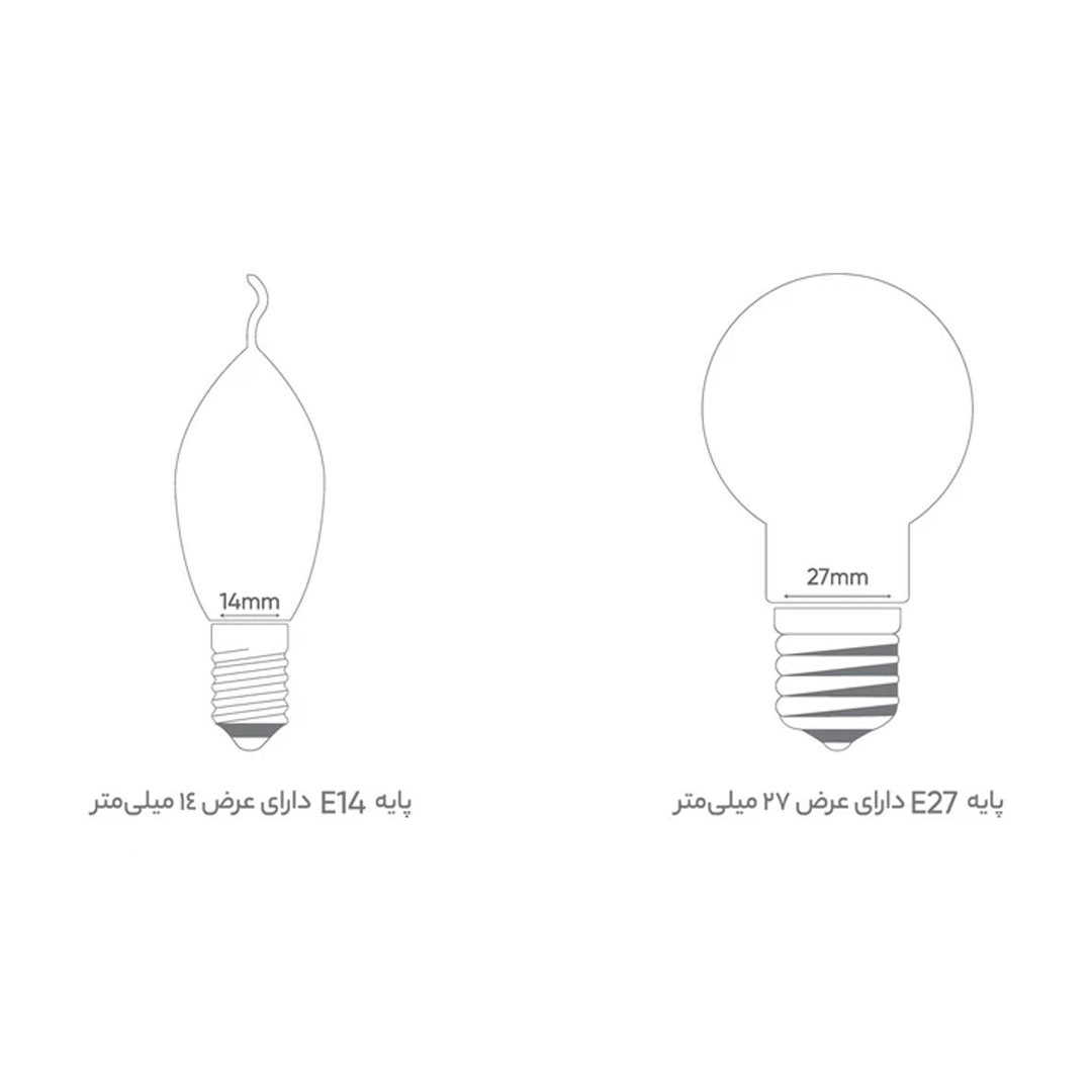 لامپ 12 وات بروکس مدل A60 پایه E27 لامپ 12 وات بروکس مدل A60 پایه E27