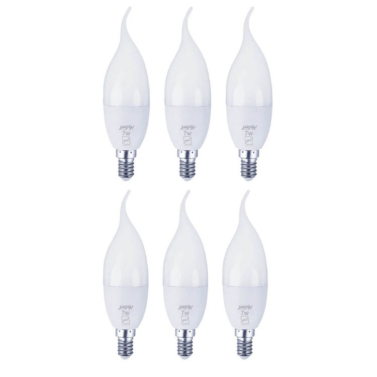 لامپ LED اشکی 7 وات بورسر مدل CL37 پایه E14 بسته 6 عددی لامپ LED اشکی 7 وات بورسر مدل CL37 پایه E14 بسته 6 عددی
