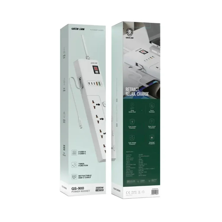 چندراهی برق گرین لاین مدل GS-800 Power Socket 3500W چندراهی برق گرین لاین مدل GS-800 Power Socket 3500W