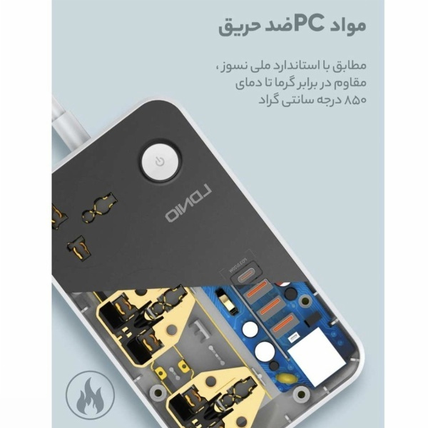 چند راهی برق الدینیو مدل SC-3412 چند راهی برق الدینیو مدل SC-3412