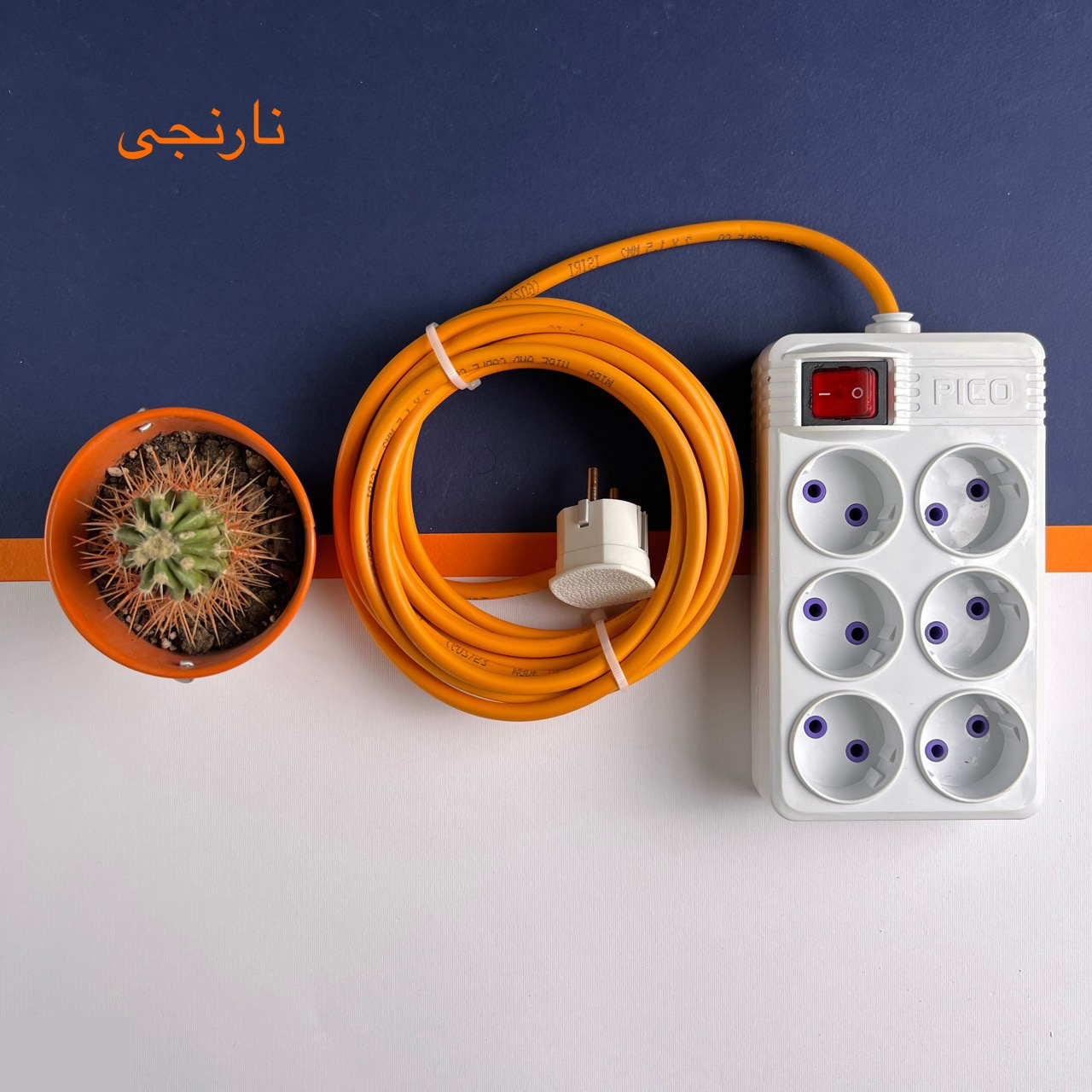 شش راهی برق پیکو (Pico) مدل 6PC-2٫5M طول 2٫5 متر