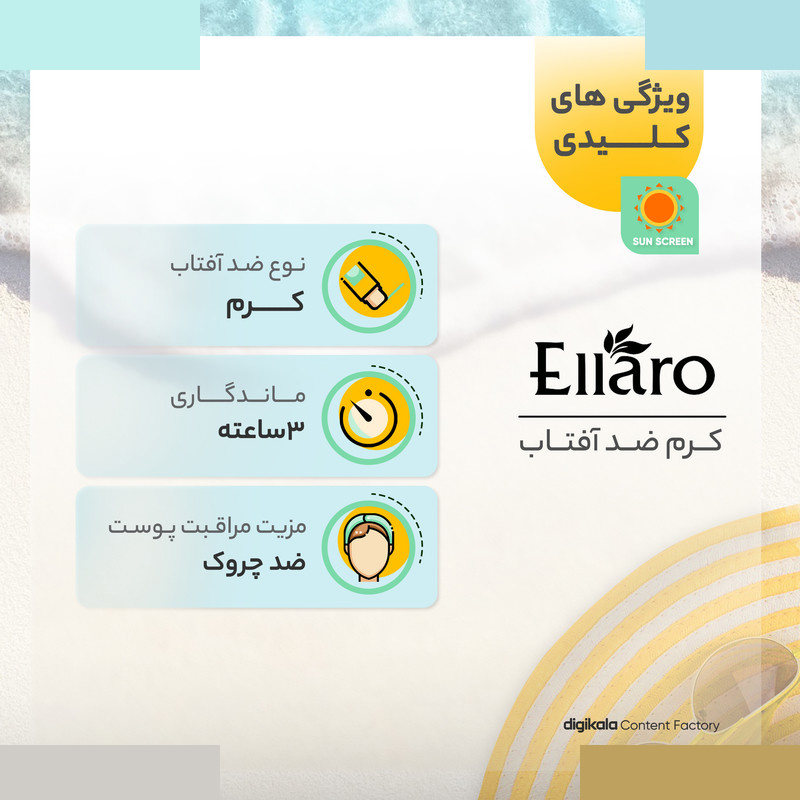 کرم ضد آفتاب رنگی الارو مدل SPF50 مناسب انواع پوست تحت لیسانس حجم 50 میلی لیتر کرم ضد آفتاب رنگی الارو مدل SPF50 مناسب انواع پوست تحت لیسانس حجم 50 میلی لیتر