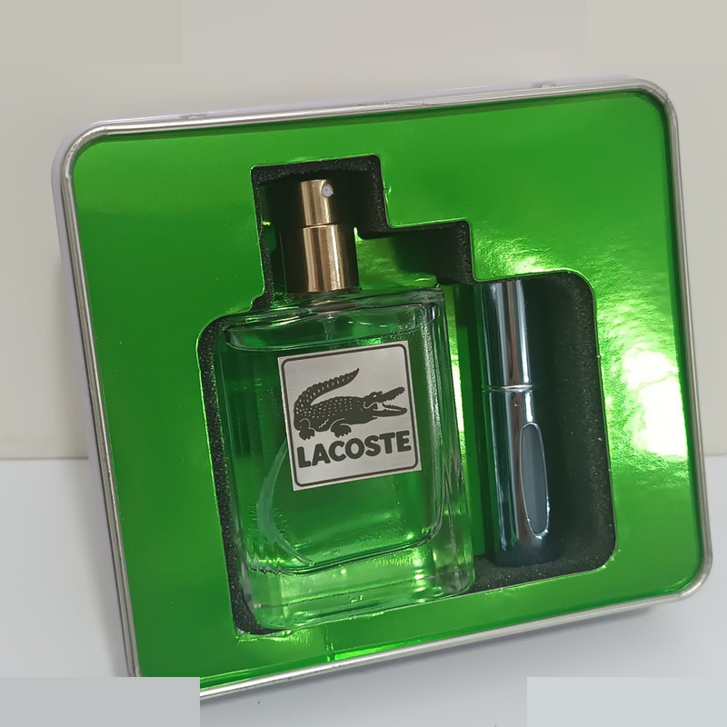 ست ادو پرفیوم مردانه لالیکو مدل لاگوست با رایحه خنک به همراه عطر جیبی ست ادو پرفیوم مردانه لالیکو مدل لاگوست با رایحه خنک به همراه عطر جیبی