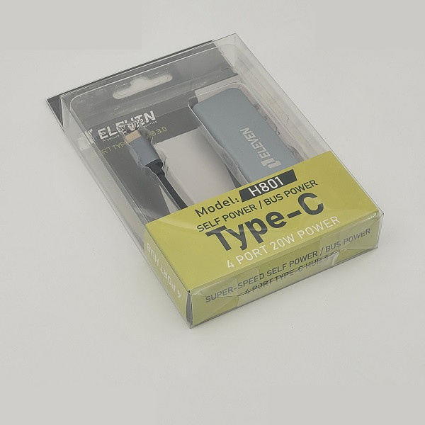 هاب 4 پورت USB 2.0 پورت ایلون مدل TYPE-C H801 هاب 4 پورت USB 2.0 پورت ایلون مدل TYPE-C H801