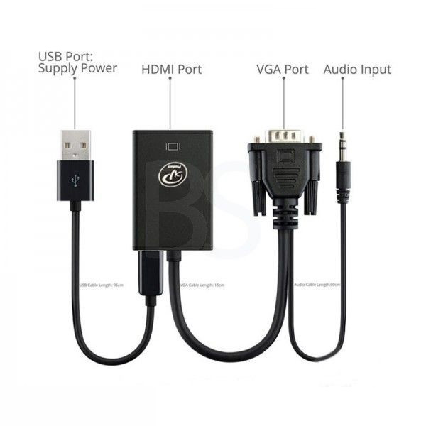 مبدل VGA به HDMI ایکس پی پروداکت مدل T906 مبدل VGA به HDMI ایکس پی پروداکت مدل T906