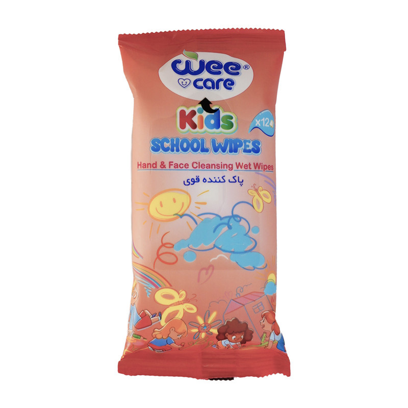 دستمال مرطوب کودک وی کر مدل جیبی Kids Wipes school boys دو بسته 12 عددی دستمال مرطوب کودک وی کر مدل جیبی Kids Wipes school boys دو بسته 12 عددی