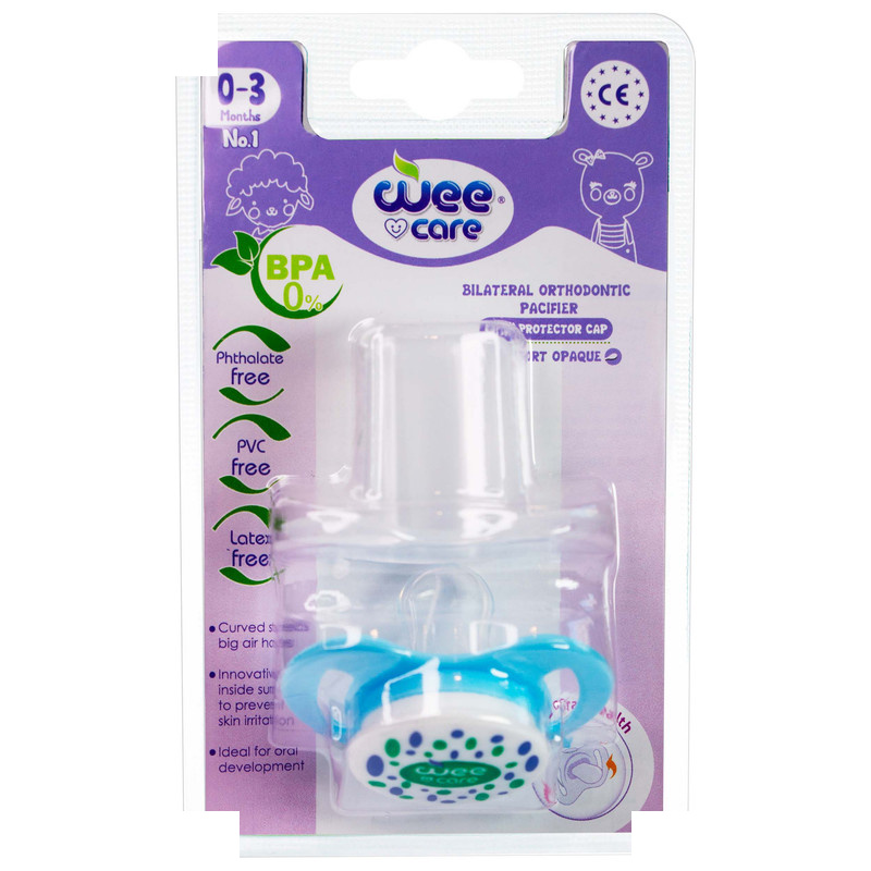 پستانک ارتودنسی وی کر مدل دربدار مات چاپدار Comfort سایز 0-3 ماه کد p146 پستانک ارتودنسی وی کر مدل دربدار مات چاپدار Comfort سایز 0-3 ماه کد p146