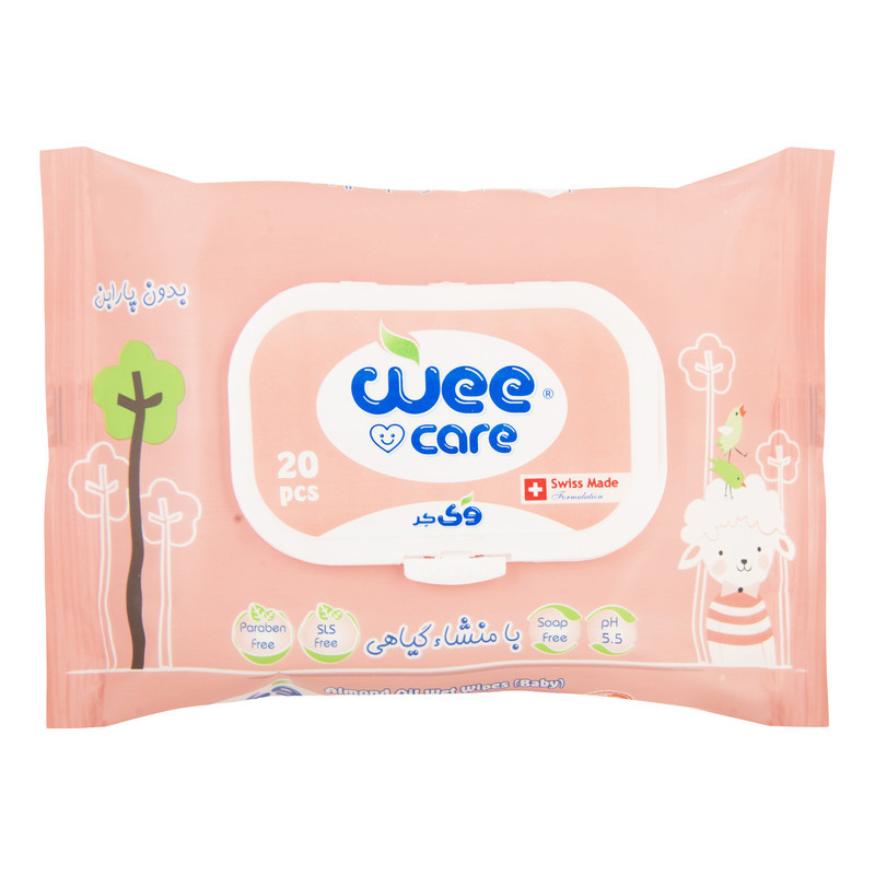 دستمال مرطوب کودک وی کر مدل عصاره جوانه گندم و روغن بادام بسته 20 عددی دستمال مرطوب کودک وی کر مدل عصاره جوانه گندم و روغن بادام بسته 20 عددی