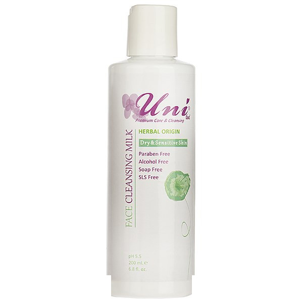 شیر پاک کن یونی لد سری Herbal Origin مدل Dry And Sensitive Skin حجم 200 میلی لیتر شیر پاک کن یونی لد سری Herbal Origin مدل Dry And Sensitive Skin حجم 200 میلی لیتر