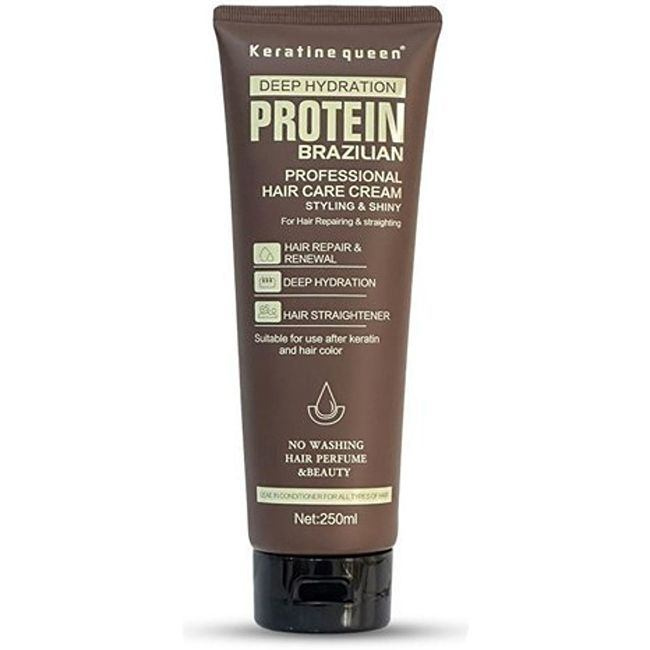 کرم مو کراتین کوئین مدل Protein Brazilian حجم 250 میلی لیتر کرم مو کراتین کوئین مدل Protein Brazilian حجم 250 میلی لیتر