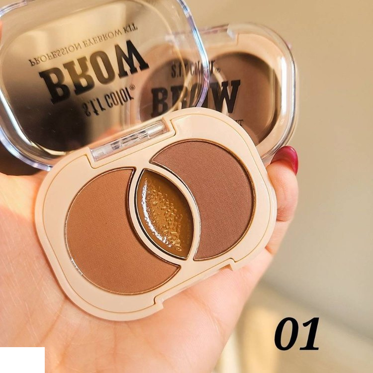پالت سایه ابرو اس اف آر کالر مدل Brows کد 01 پالت سایه ابرو اس اف آر کالر مدل Brows کد 01